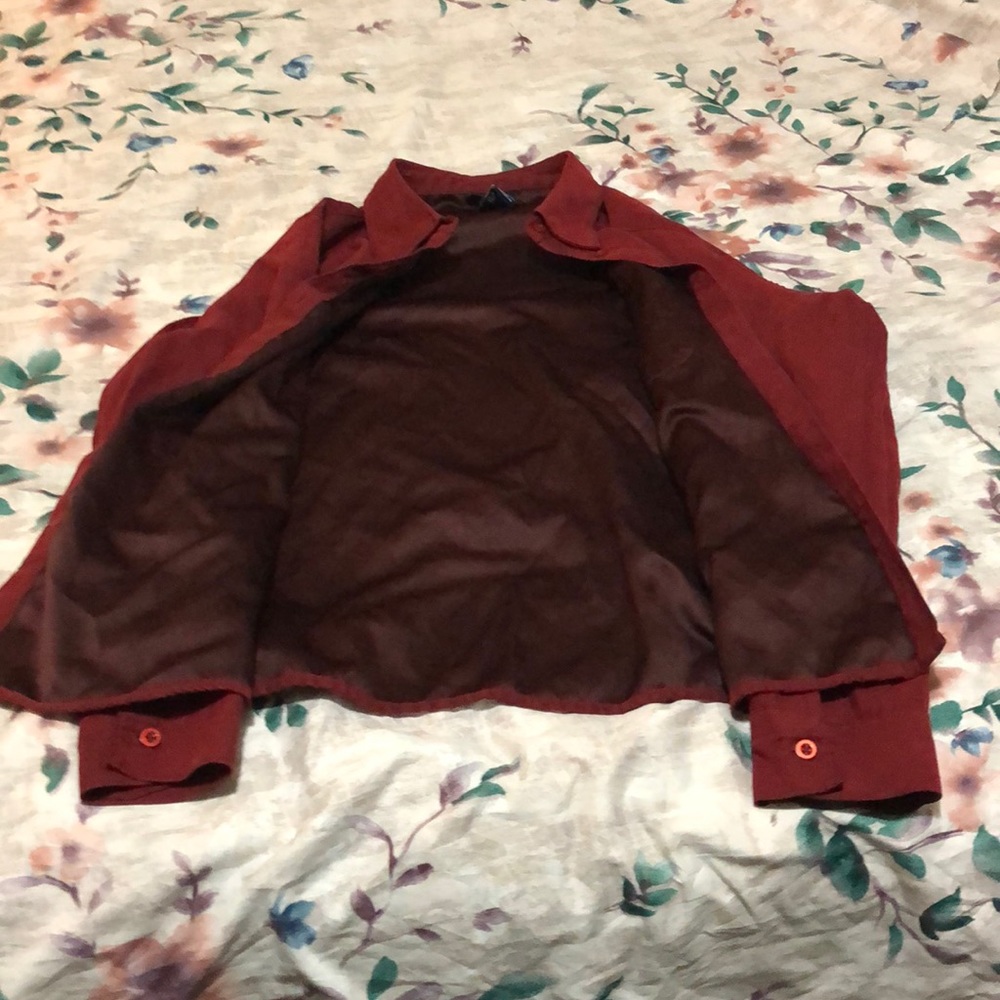 Red button up - Picture 3 of 4